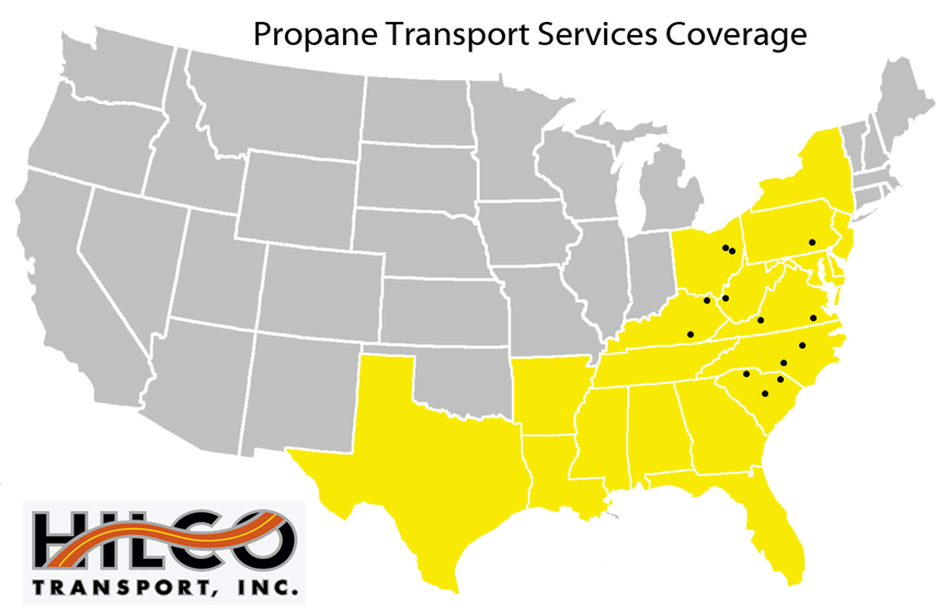 Propane Transport Services w dots